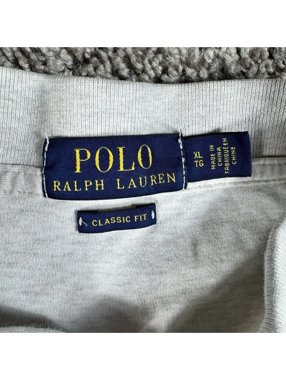 Polo Ralph Lauren Mens XL Beige  Short Sleeve Pique Polo Shirt Pony
